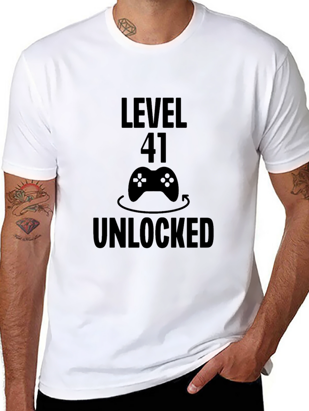 Level 41 Unlocked T-Shirt Gamer Birthday Tee