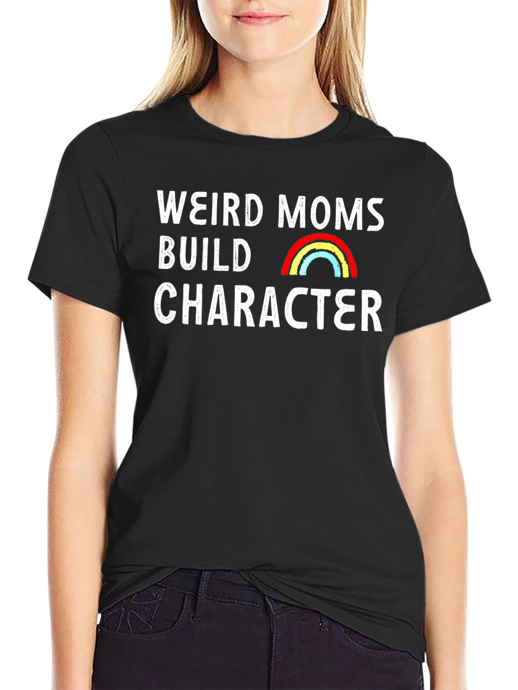 Weird Moms Build Character Graphic Tee