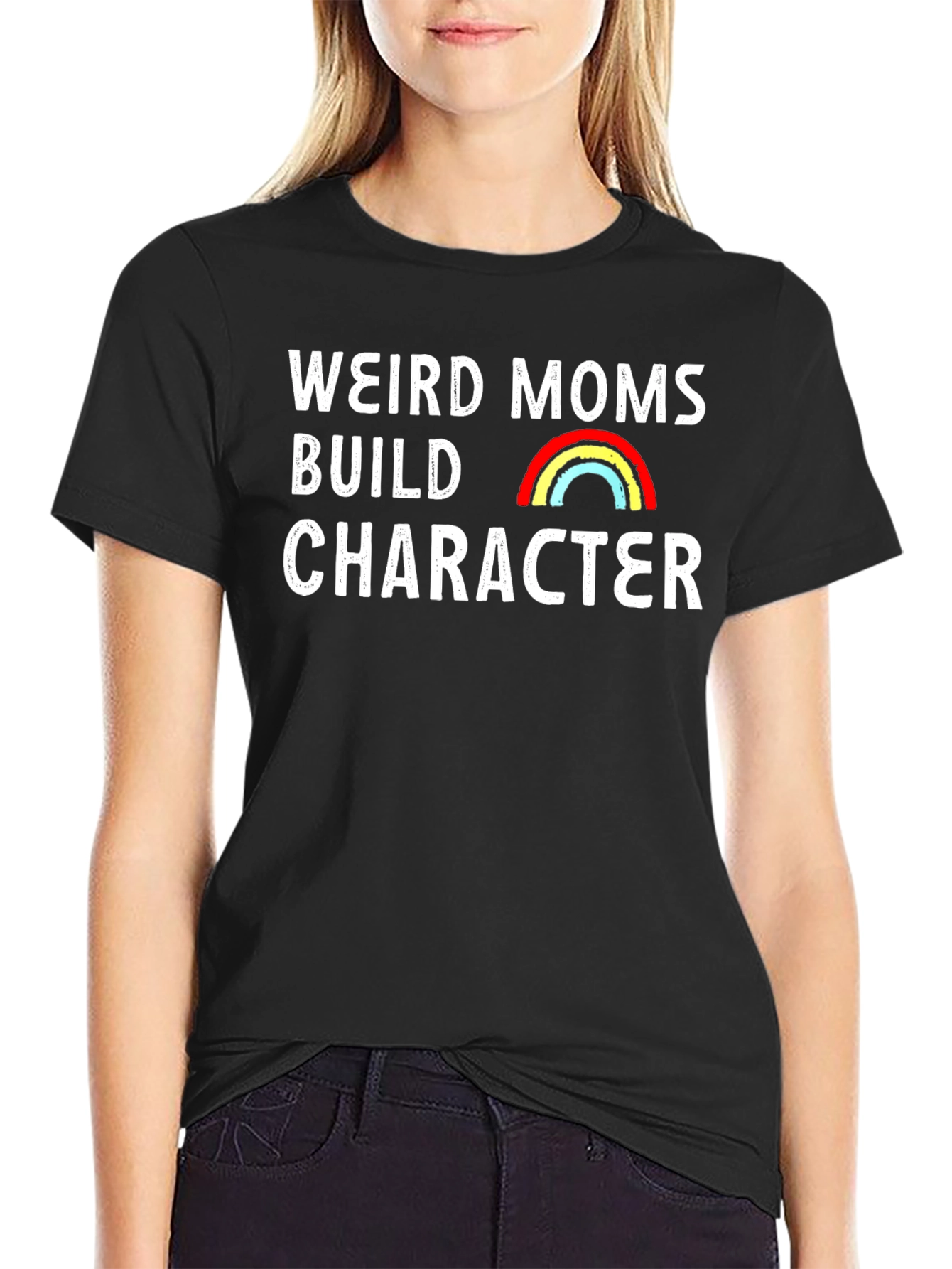 Weird Moms Build Character Graphic Tee
