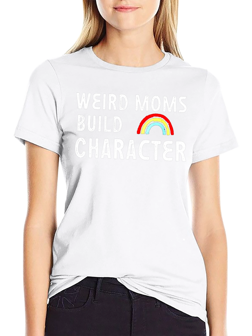 Weird Moms Build Character Graphic Tee