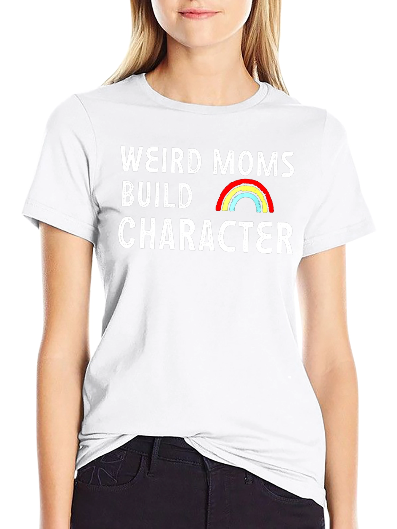 Weird Moms Build Character Graphic Tee
