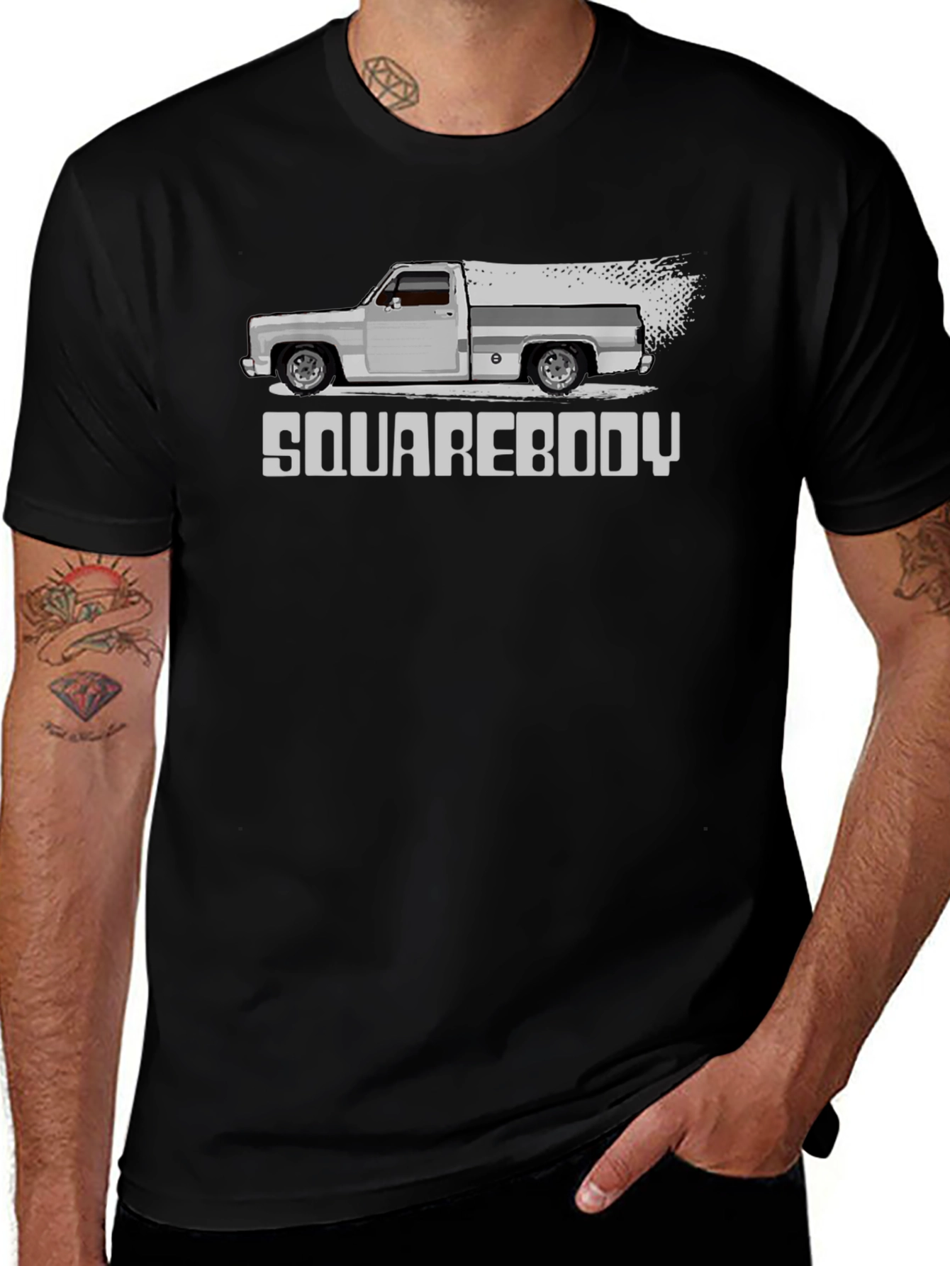 Squarebody Truck Graphic T-Shirt - Black
