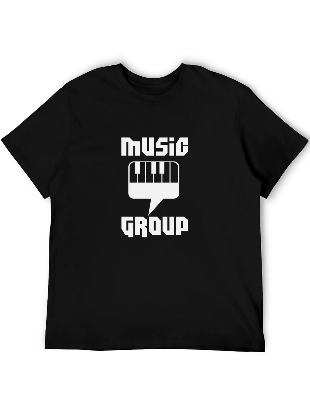 Music Group Graphic T-Shirt - Black Casual Tee