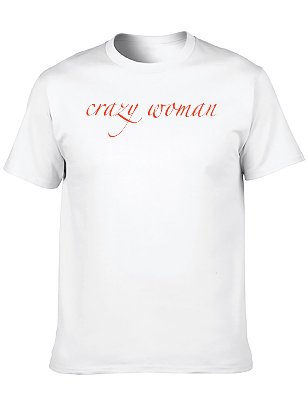 Crazy Woman Black Graphic T-Shirt