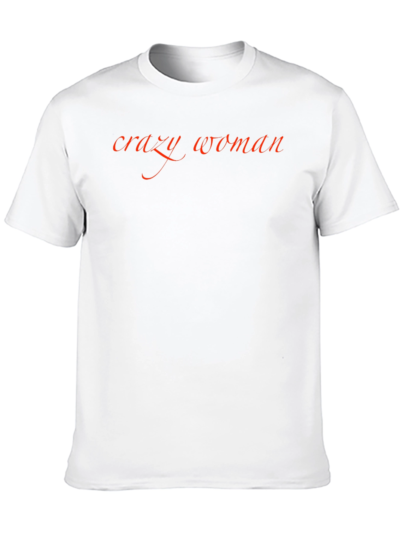 Crazy Woman Black Graphic T-Shirt