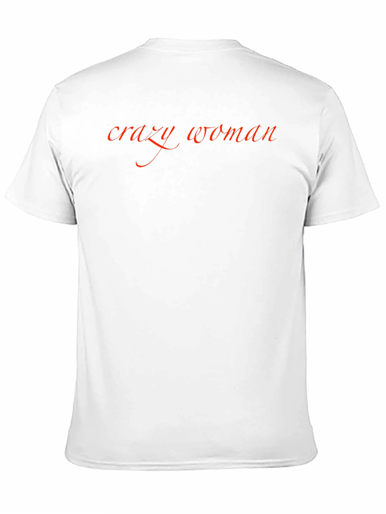 Crazy Woman Black Graphic T-Shirt