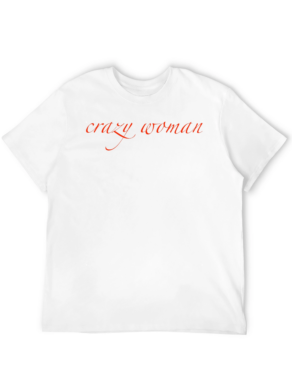 Crazy Woman Black Graphic T-Shirt