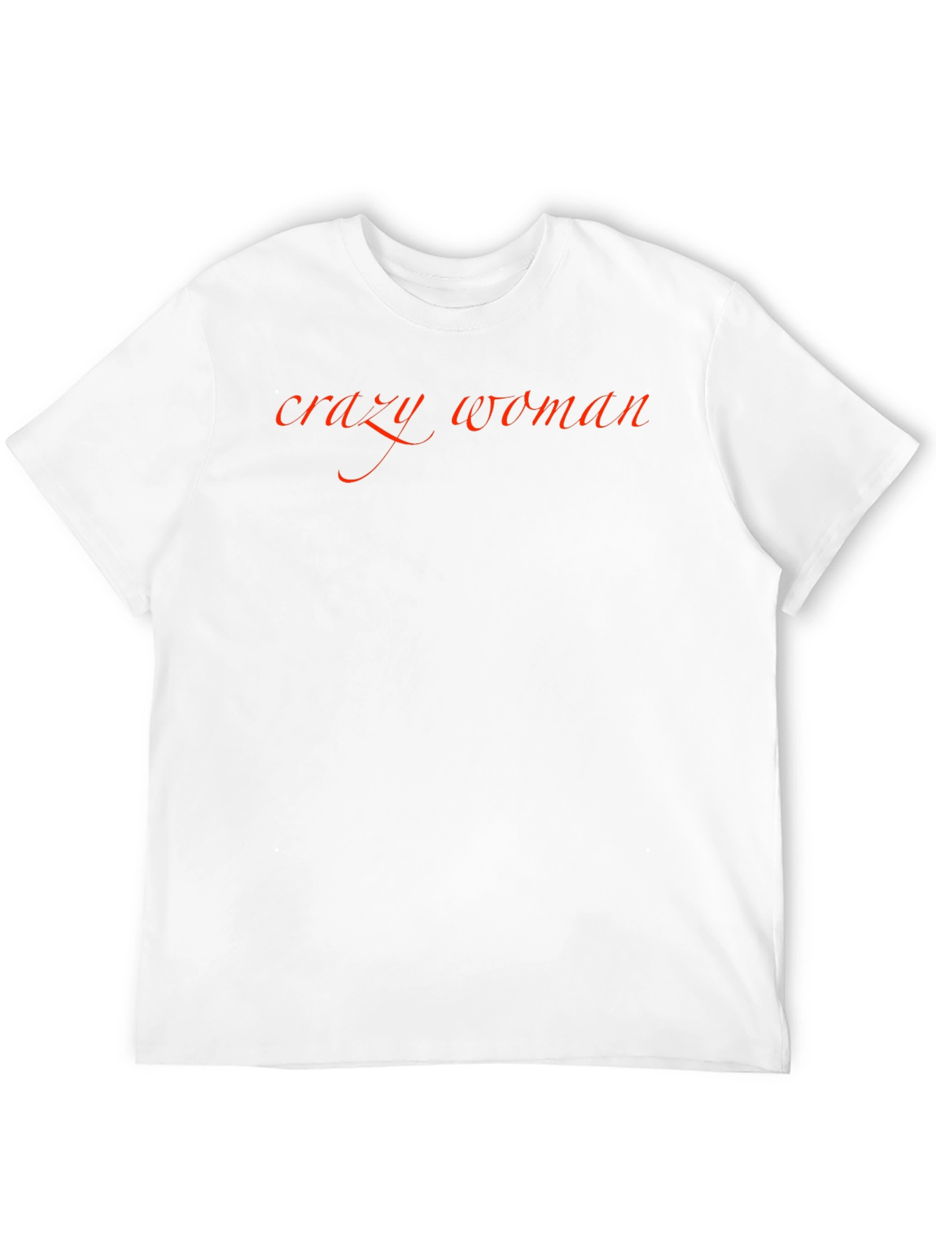 Crazy Woman Black Graphic T-Shirt