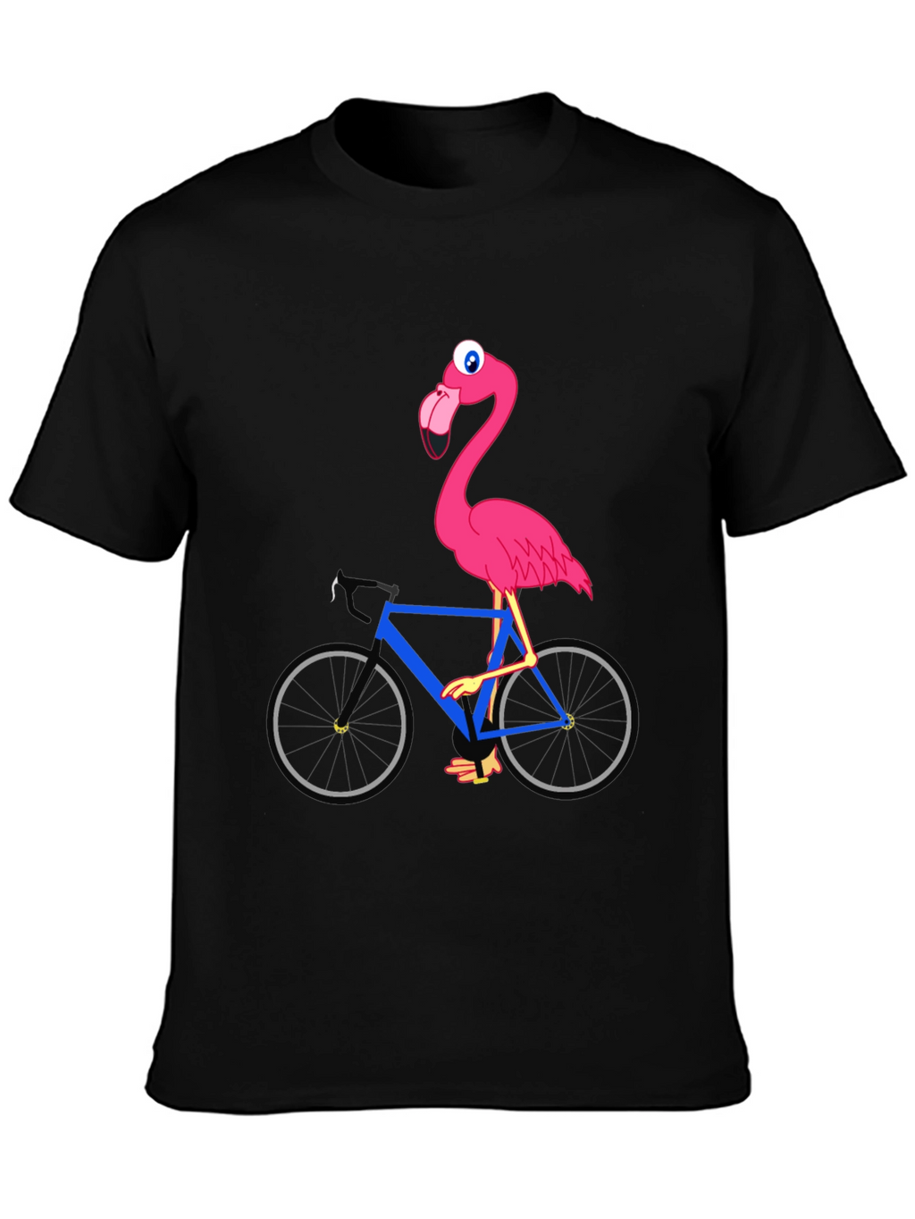 Flamingo on Bike Graphic Tee
