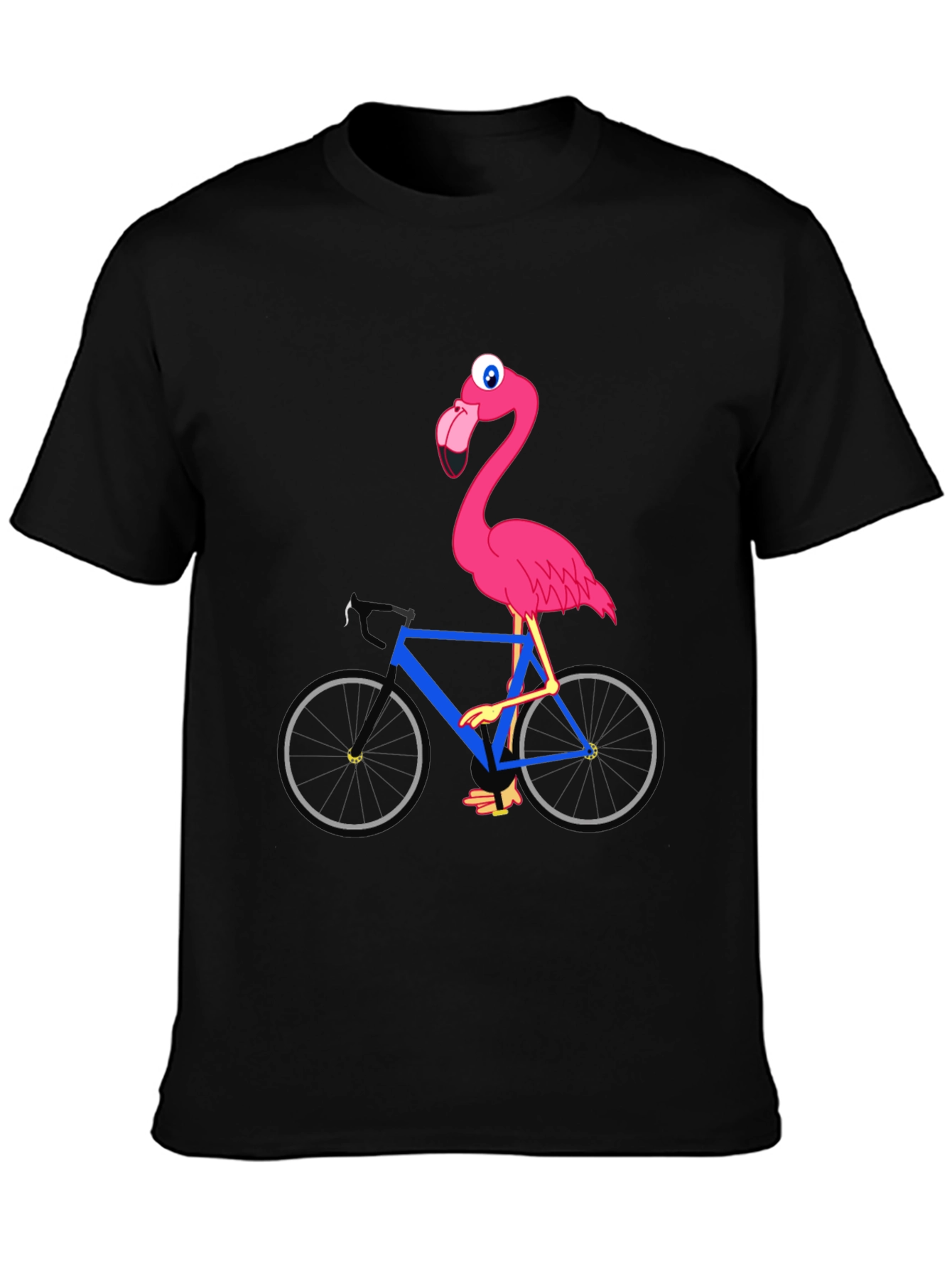 Flamingo on Bike Graphic Tee