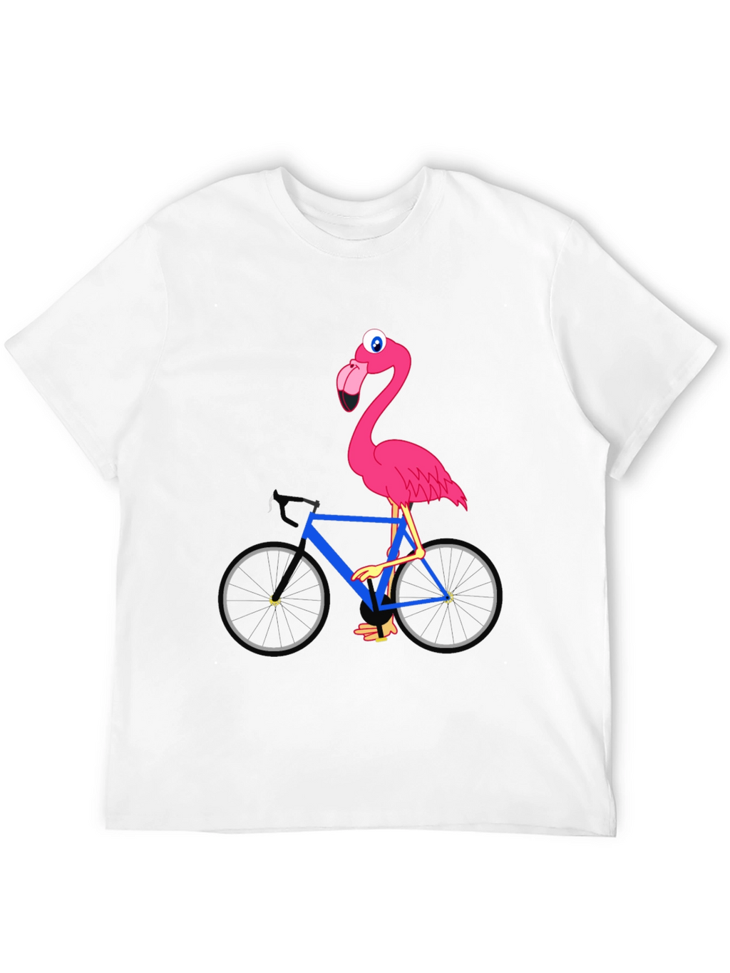 Flamingo on Bike Graphic Tee