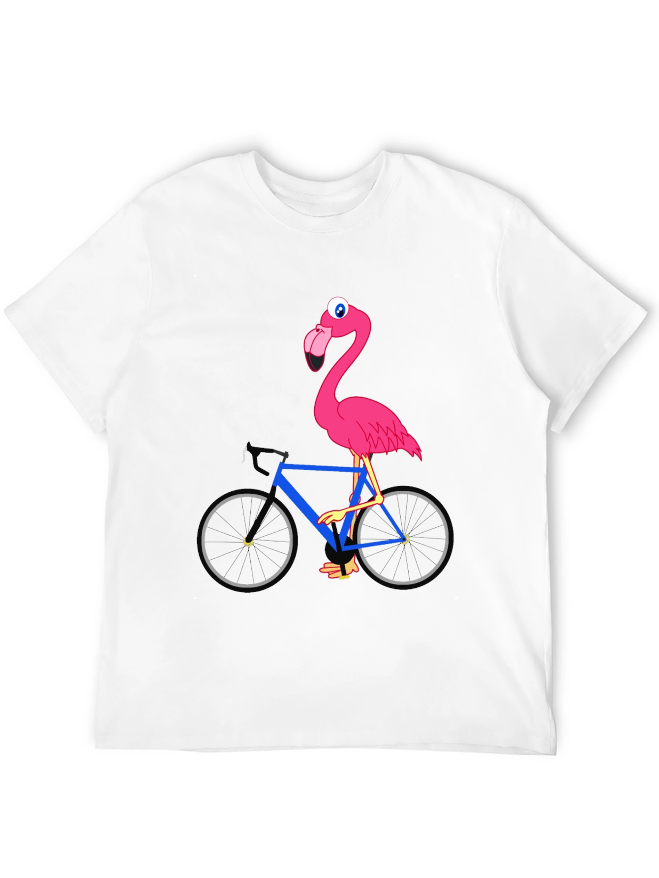 Flamingo on Bike Graphic Tee