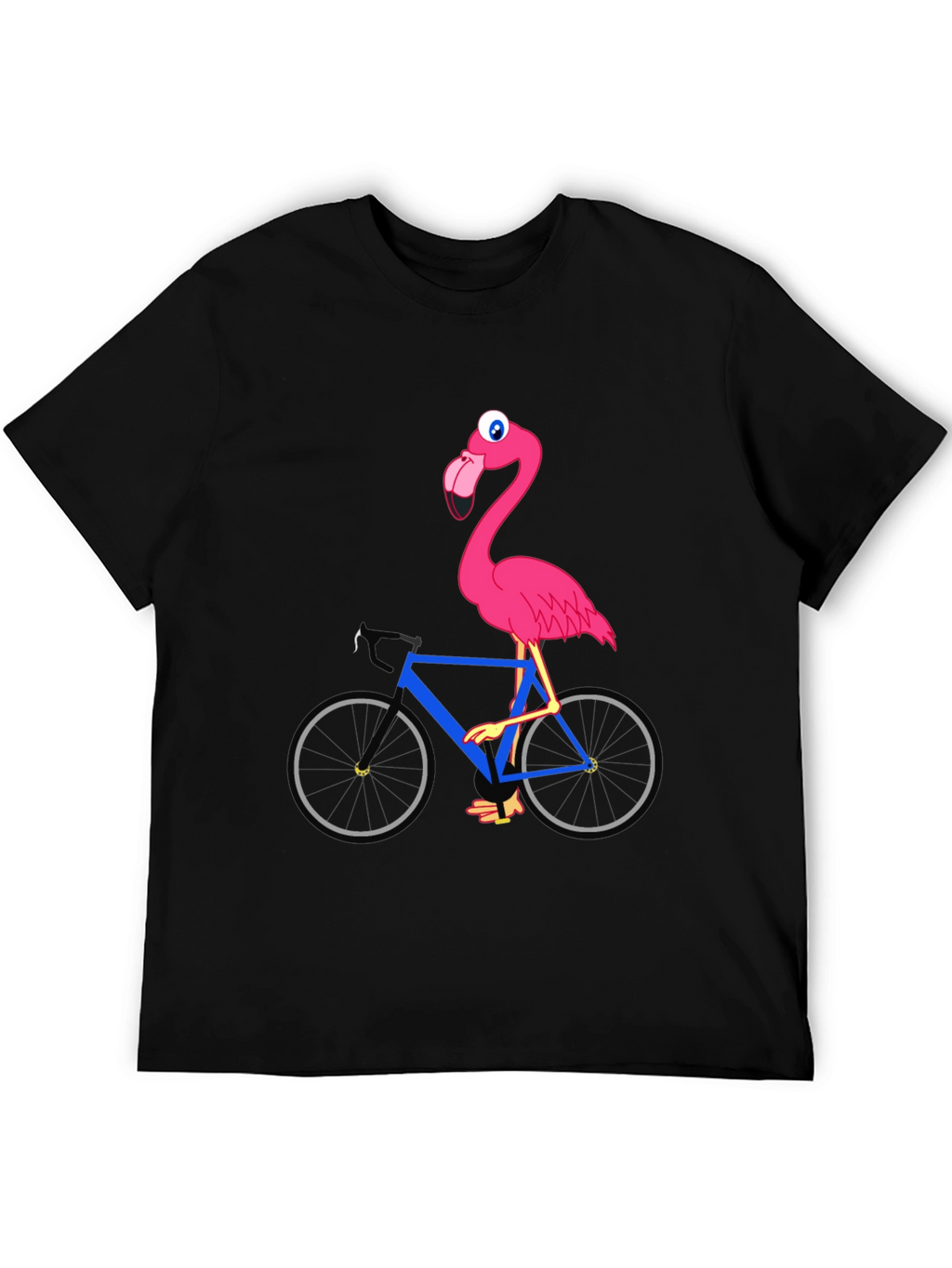 Flamingo on Bike Graphic Tee