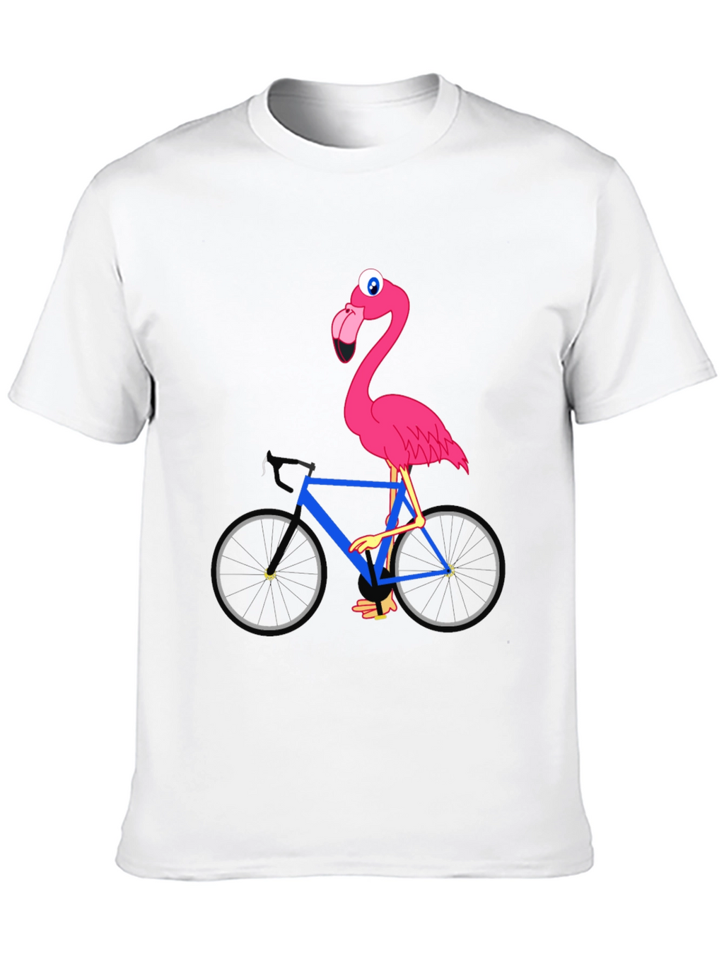 Flamingo on Bike Graphic Tee