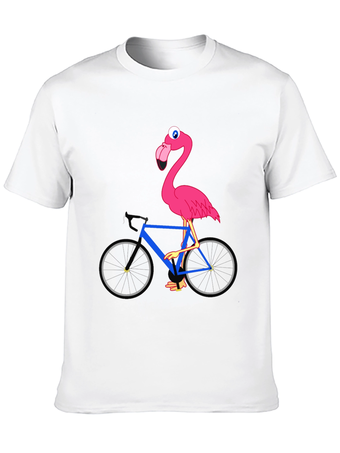 Flamingo on Bike Graphic Tee