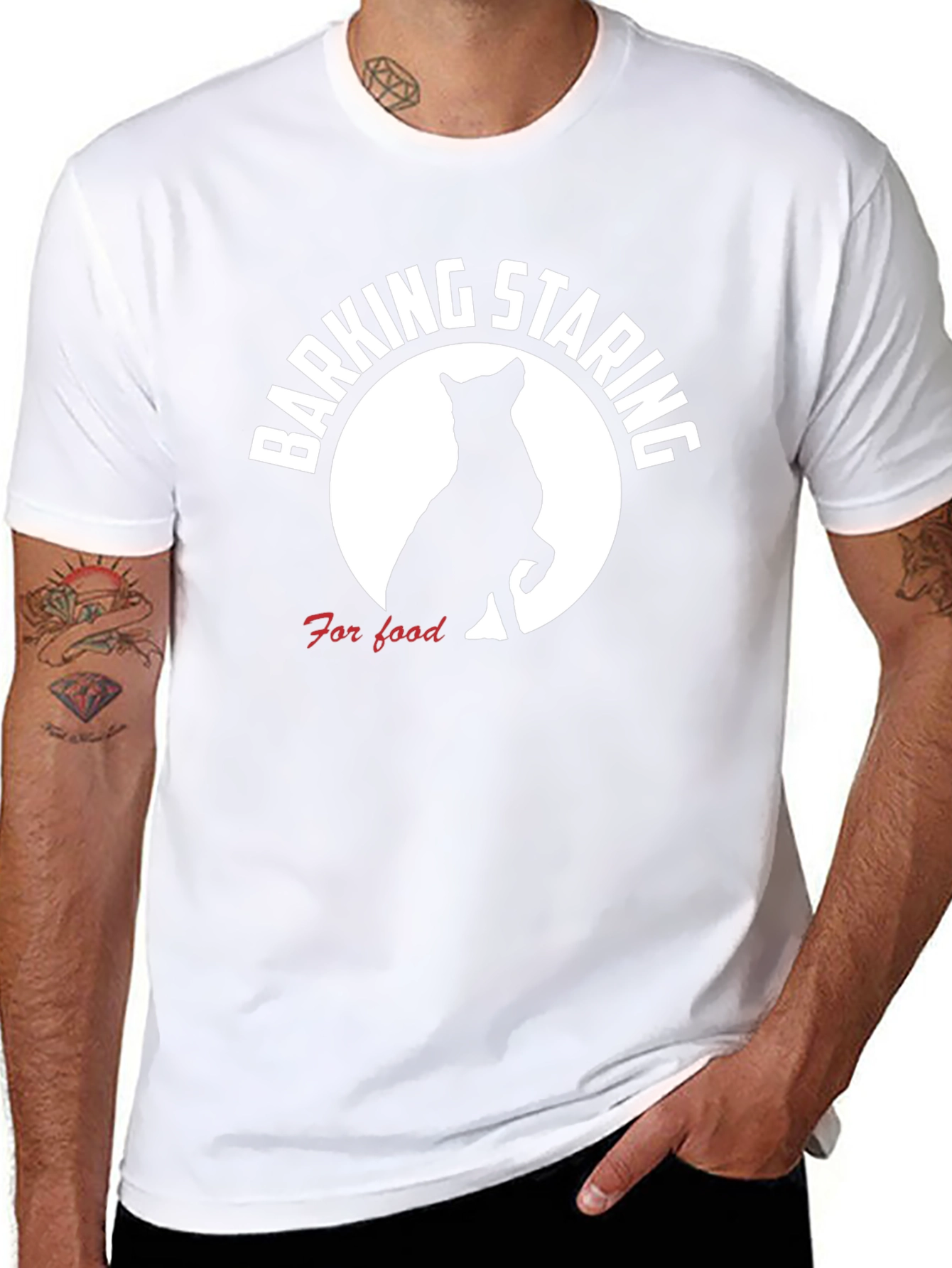 Barking Staring For Food Dog T-Shirt