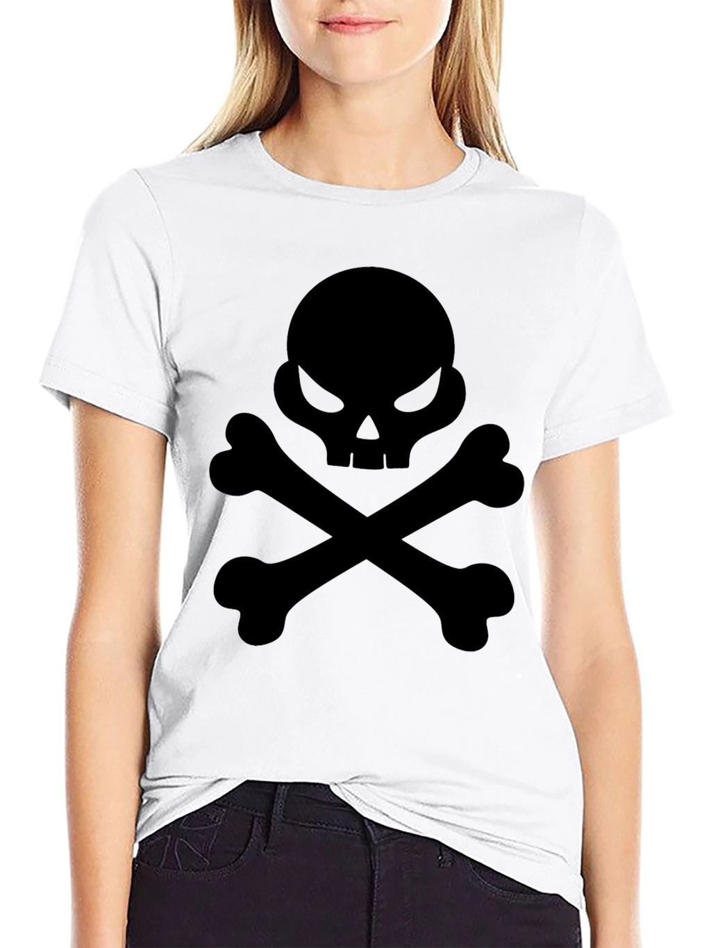 Skull & Crossbones Black Graphic Tee - Pirate Style