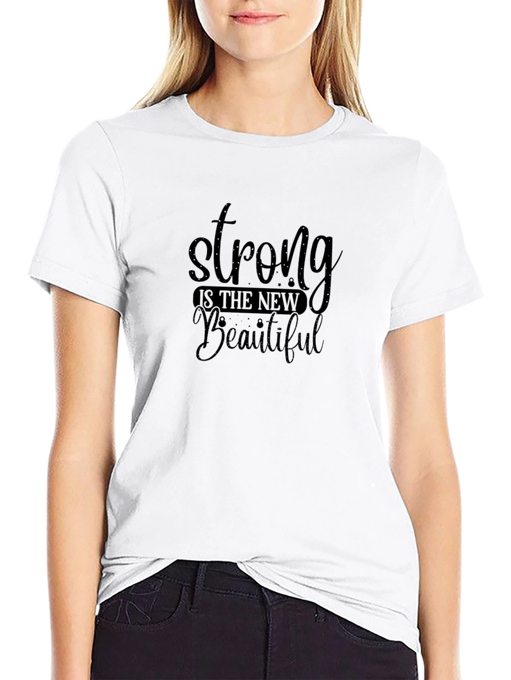 Strong is the New Beautiful Black Tee