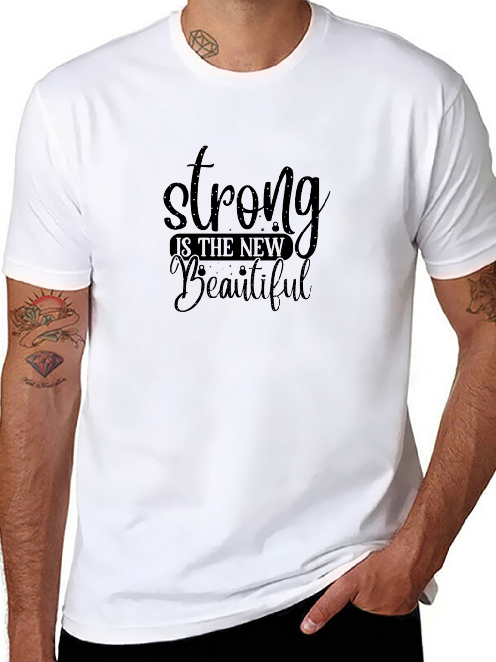Strong is the New Beautiful Black Tee
