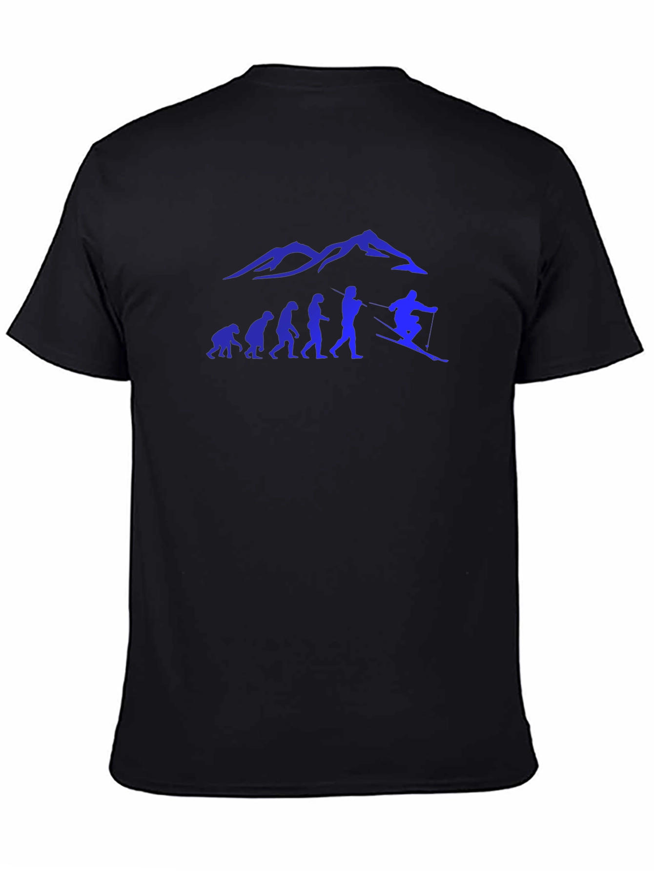 Evolution of Skiing T-Shirt - Black