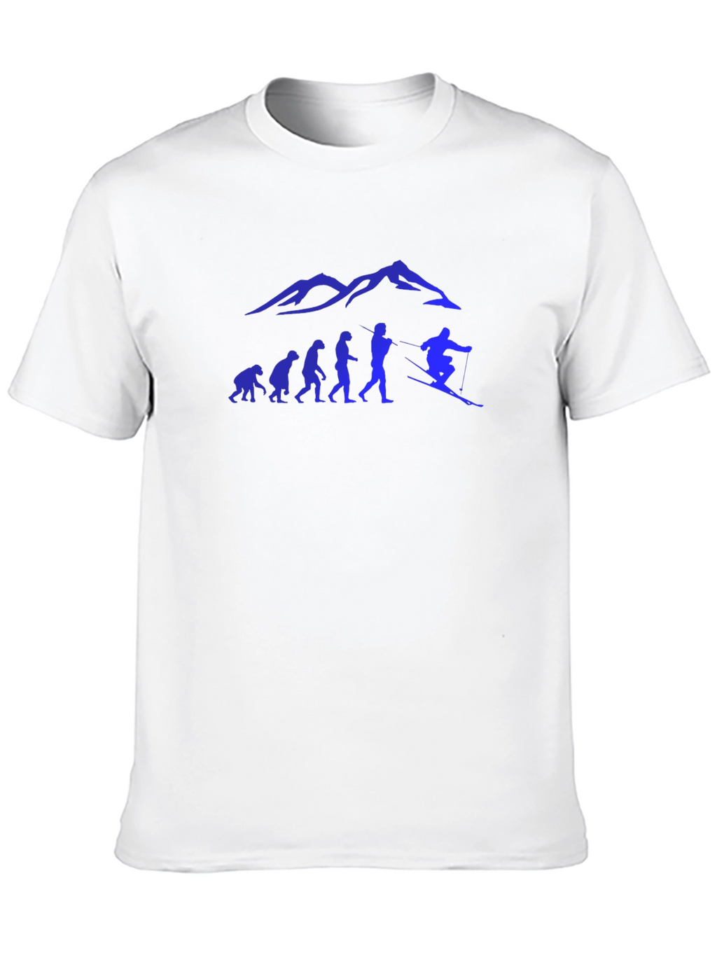 Evolution of Skiing T-Shirt - Black