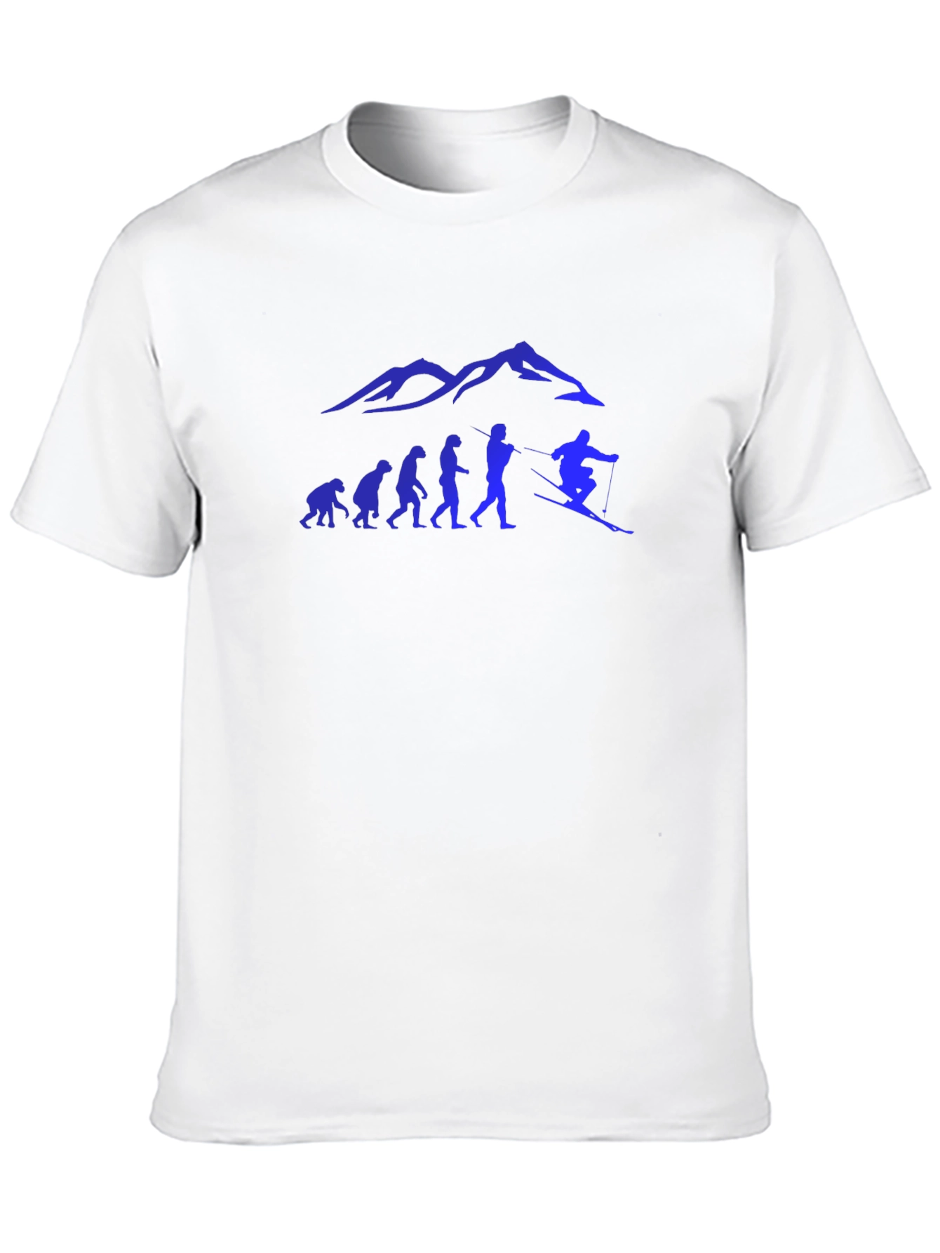 Evolution of Skiing T-Shirt - Black