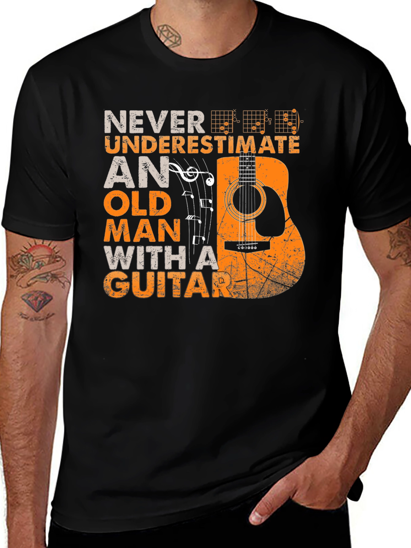 Never Underestimate Guitar T-Shirt