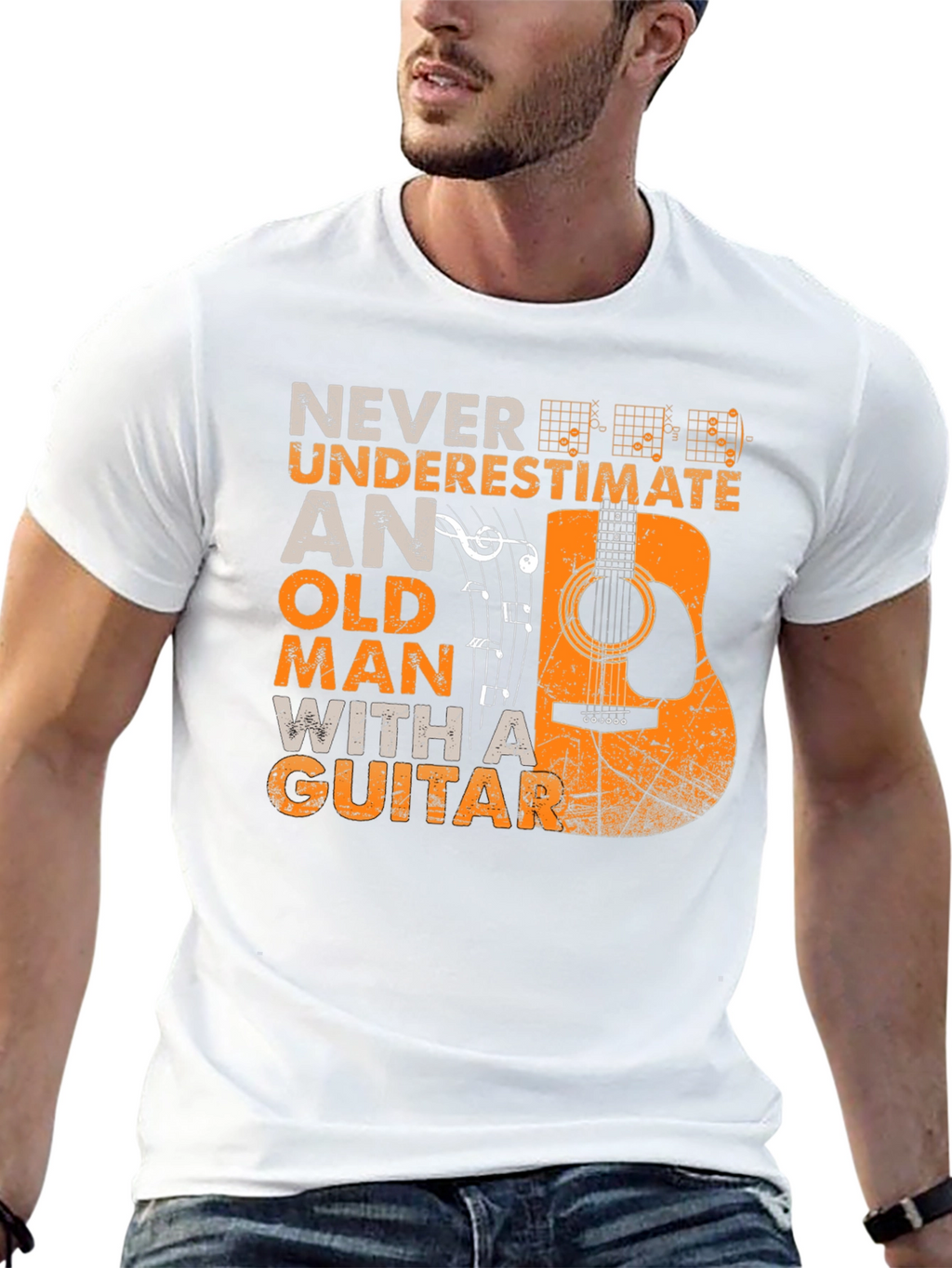 Never Underestimate Guitar T-Shirt