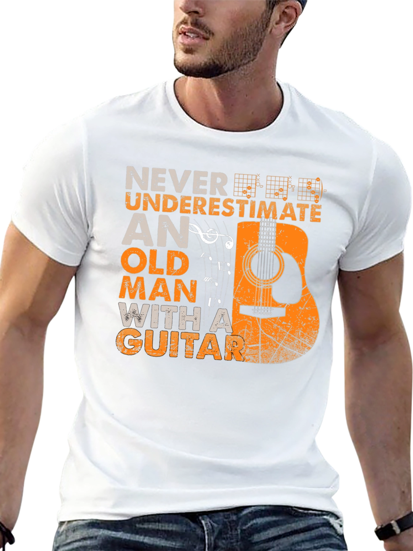 Never Underestimate Guitar T-Shirt