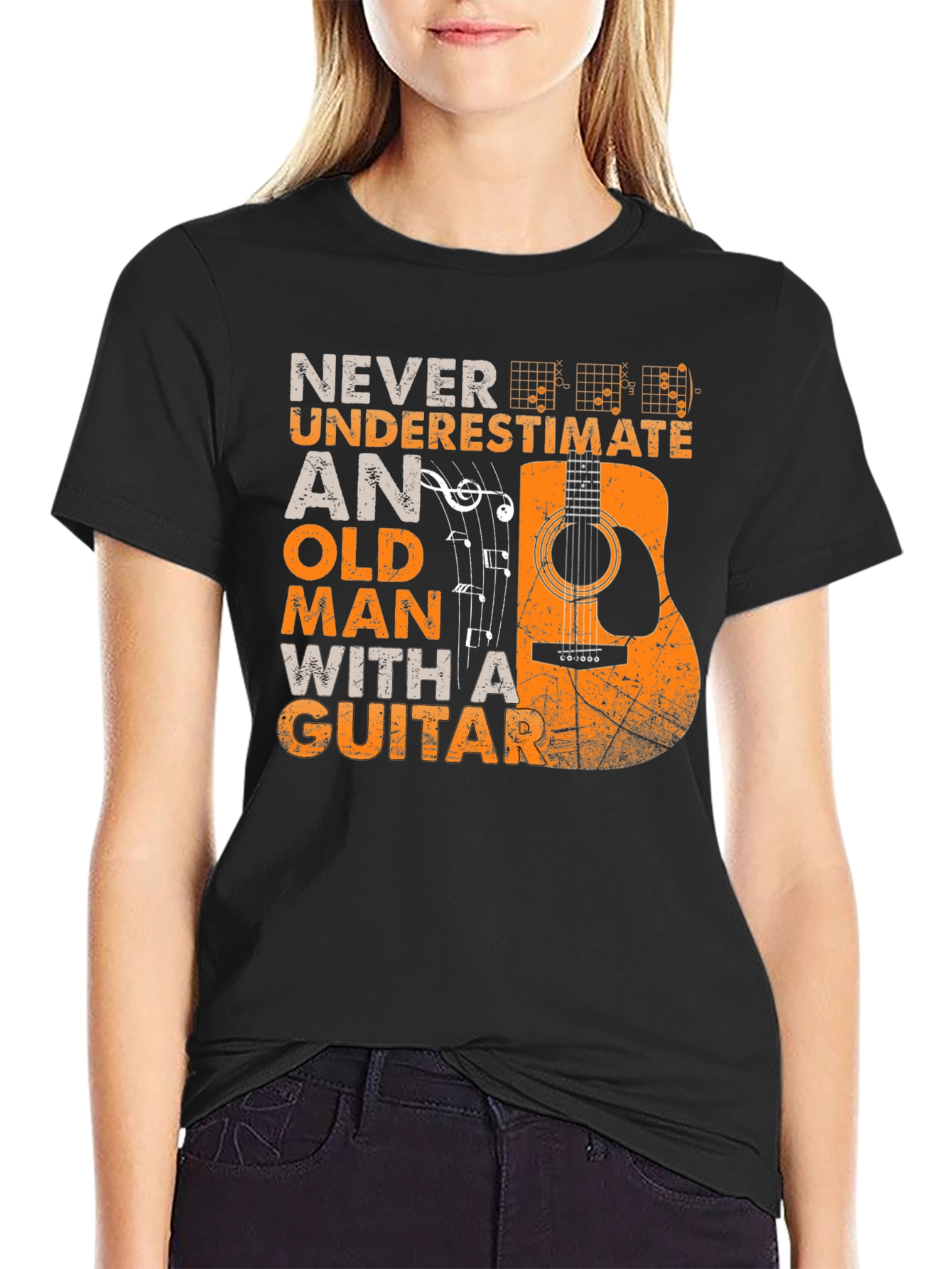 Never Underestimate Guitar T-Shirt