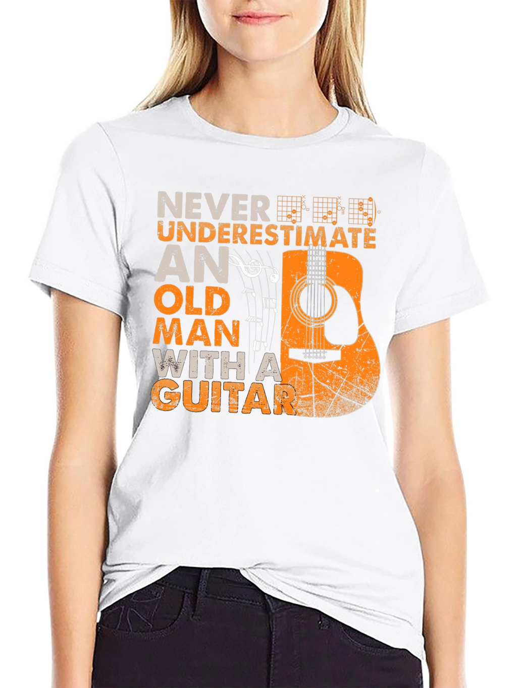 Never Underestimate Guitar T-Shirt