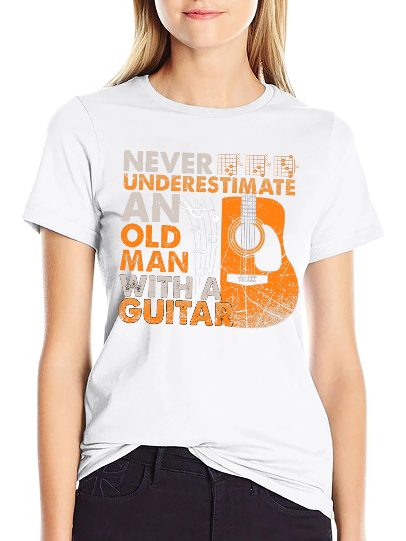 Never Underestimate Guitar T-Shirt