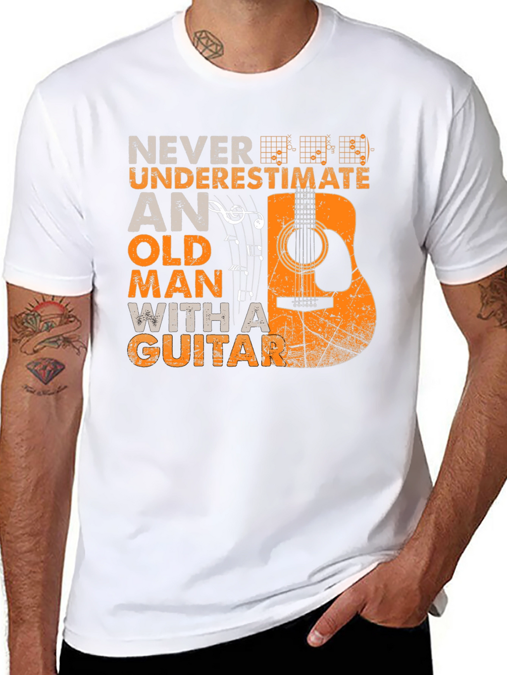 Never Underestimate Guitar T-Shirt