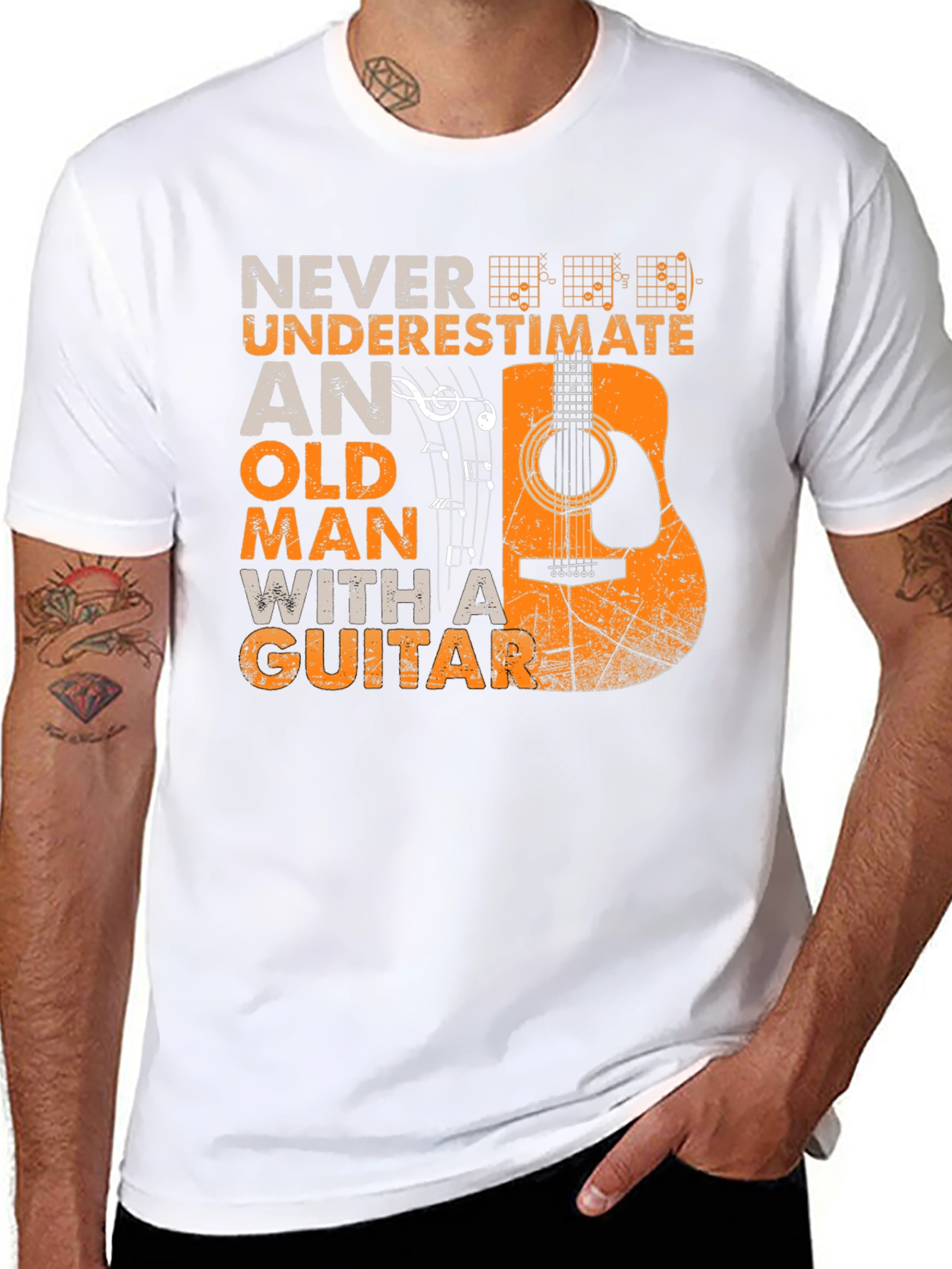 Never Underestimate Guitar T-Shirt