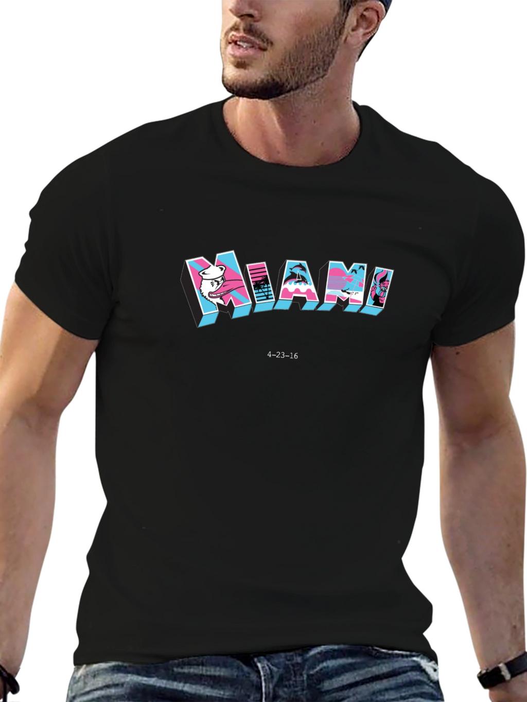Miami Graphic Print T-Shirt