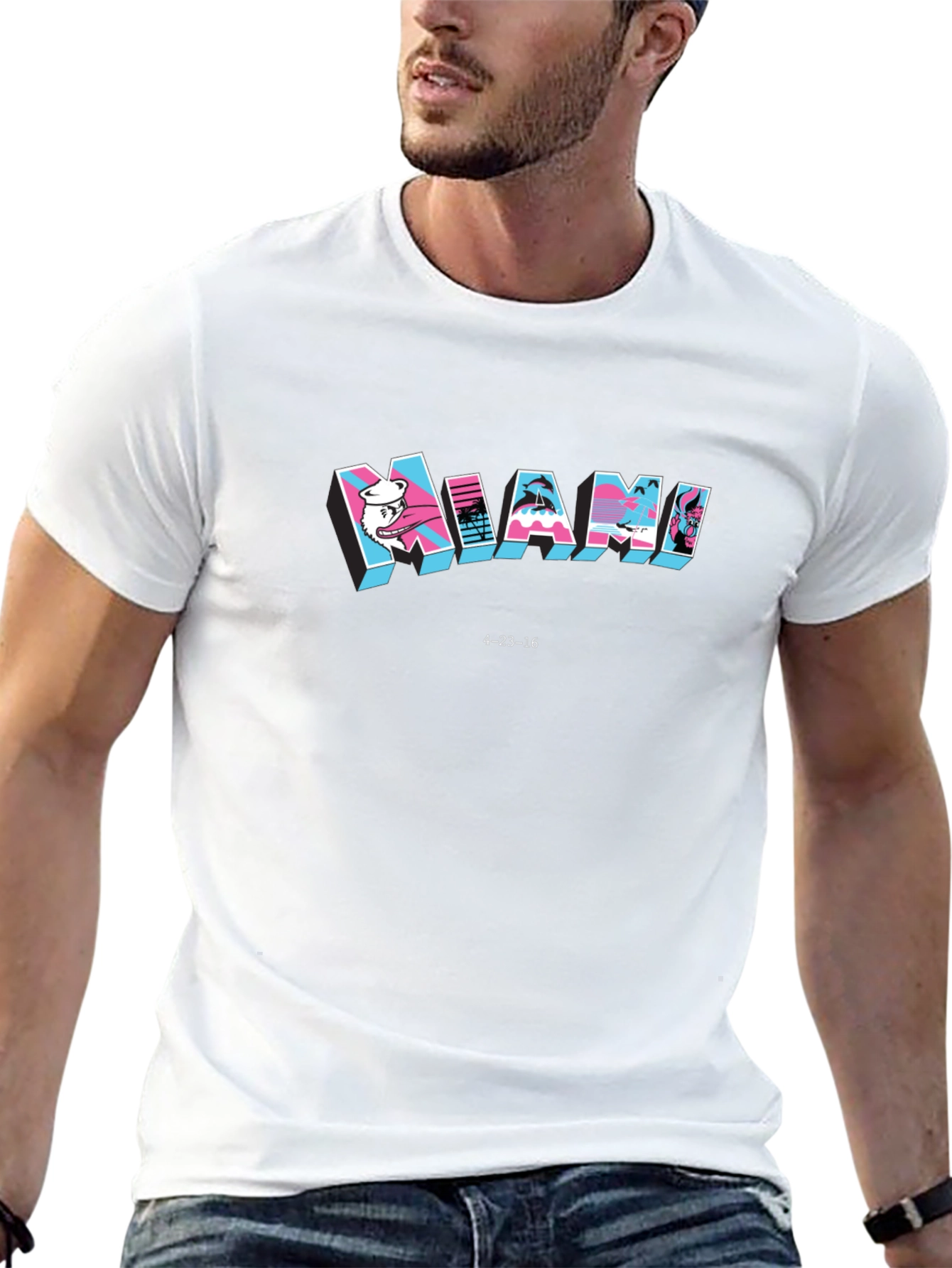 Miami Graphic Print T-Shirt