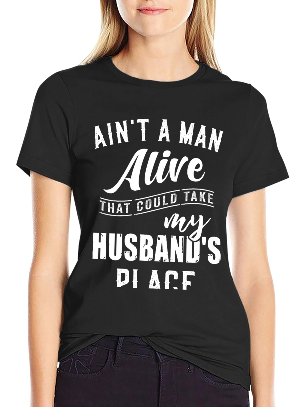 Aint A Man Alive Husband Graphic Tee