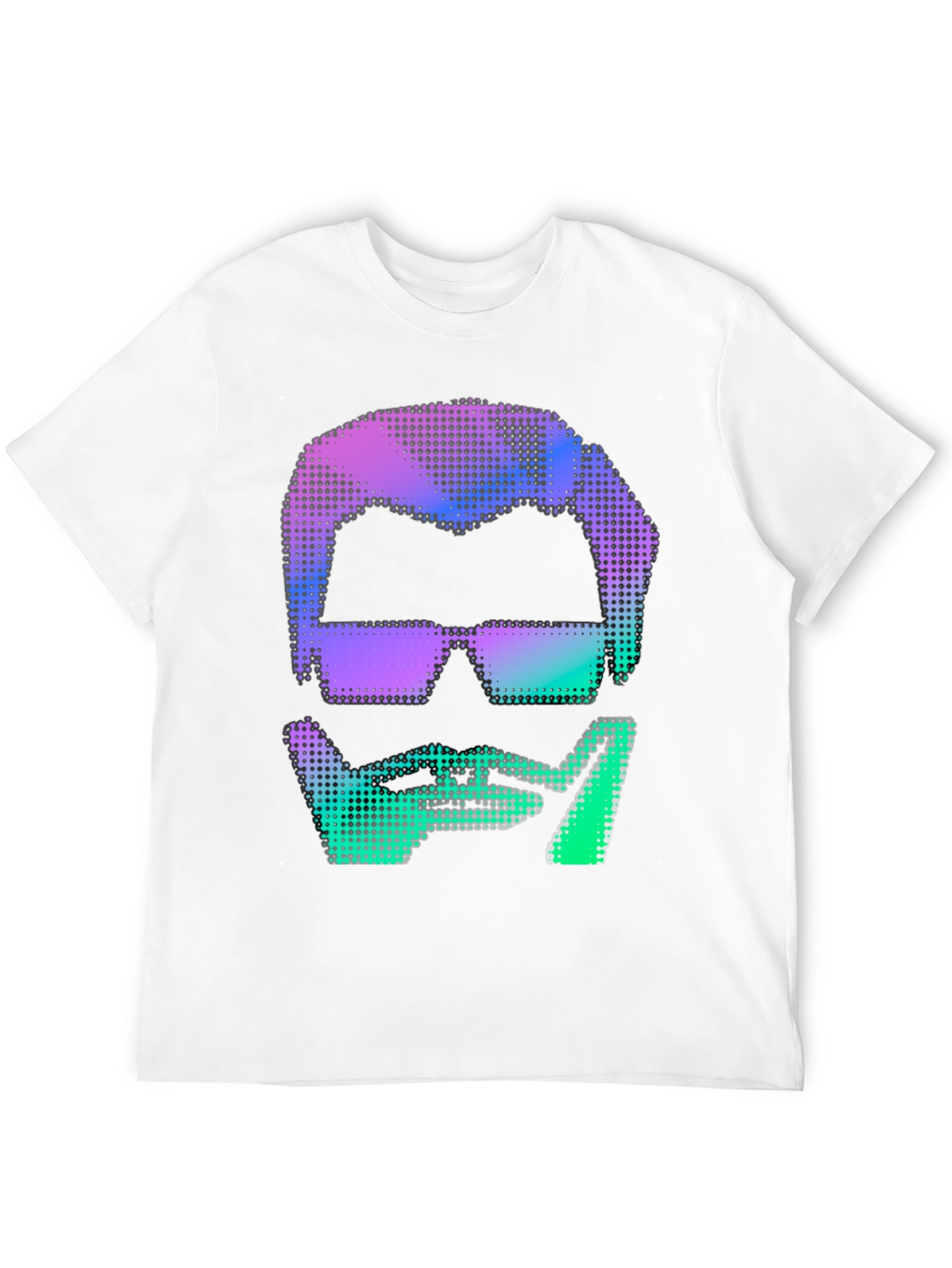Retro Pixel Art Man Graphic Tee