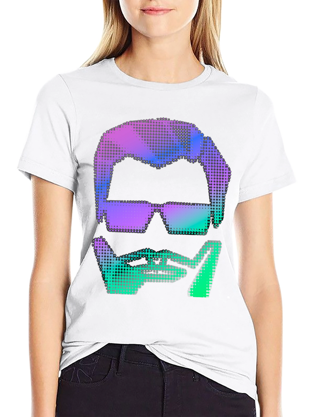 Retro Pixel Art Man Graphic Tee