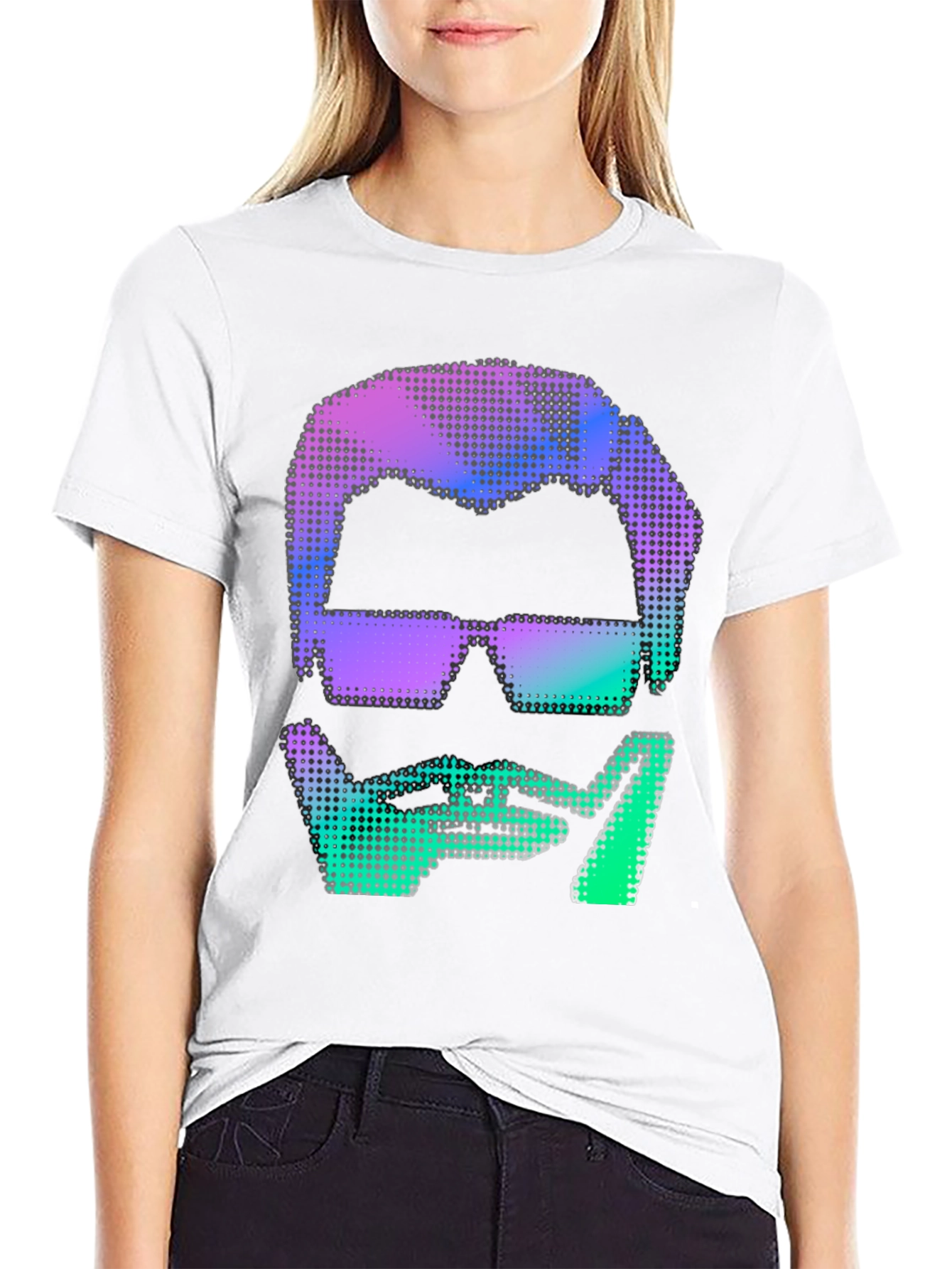 Retro Pixel Art Man Graphic Tee