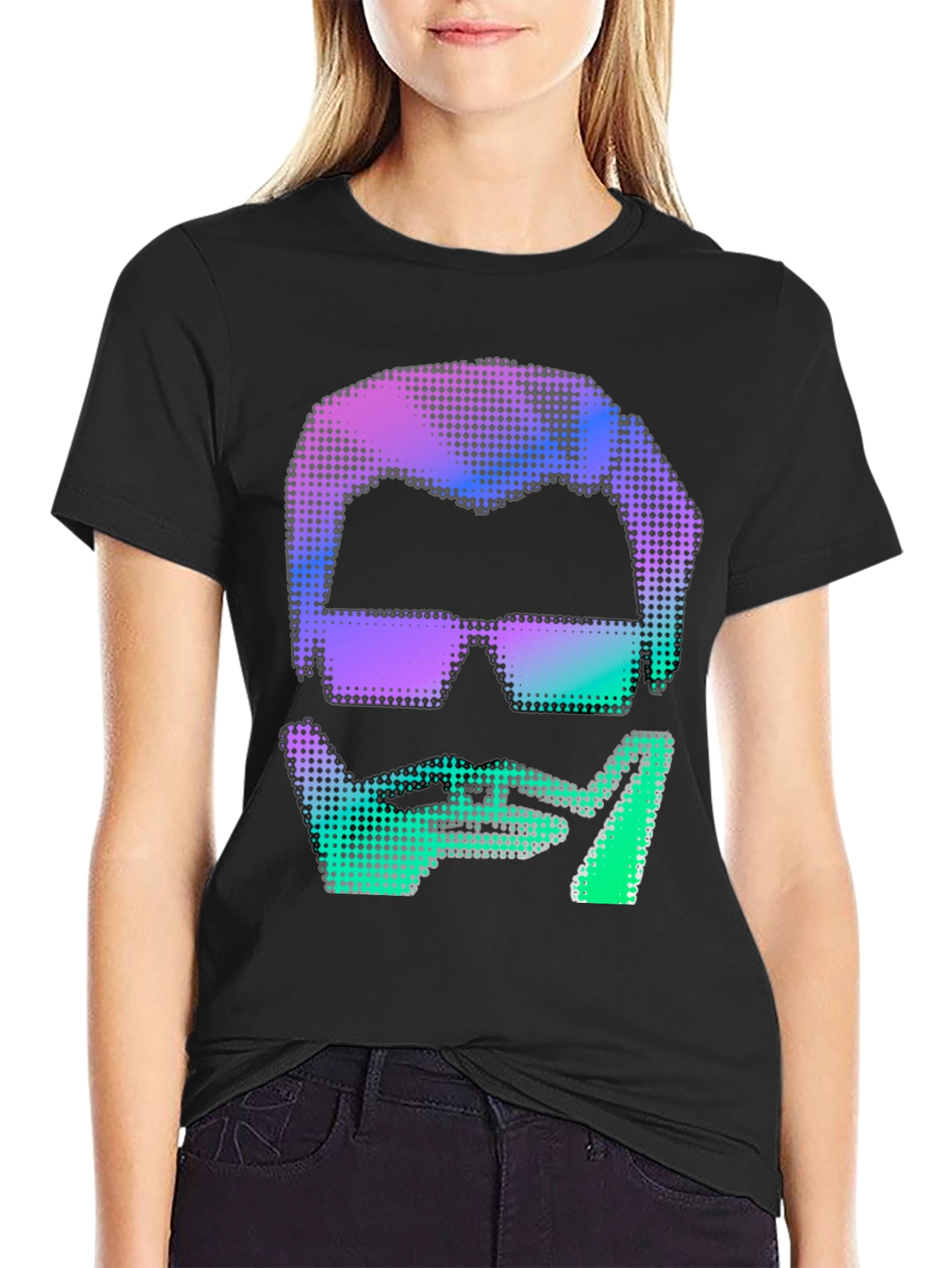 Retro Pixel Art Man Graphic Tee