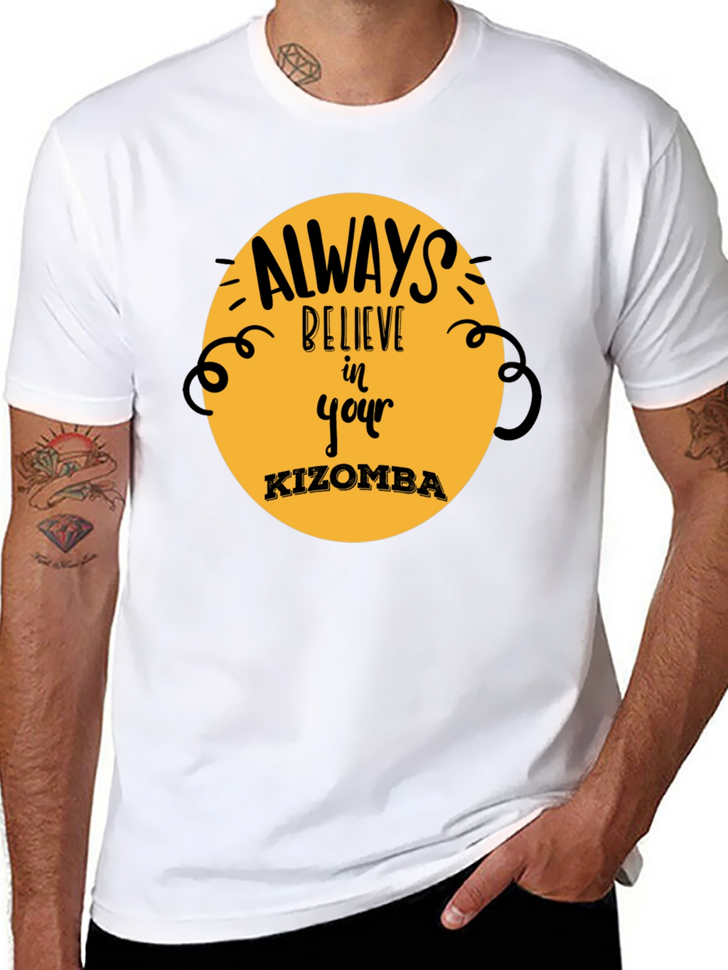 Believe in Your Kizomba Black T-Shirt