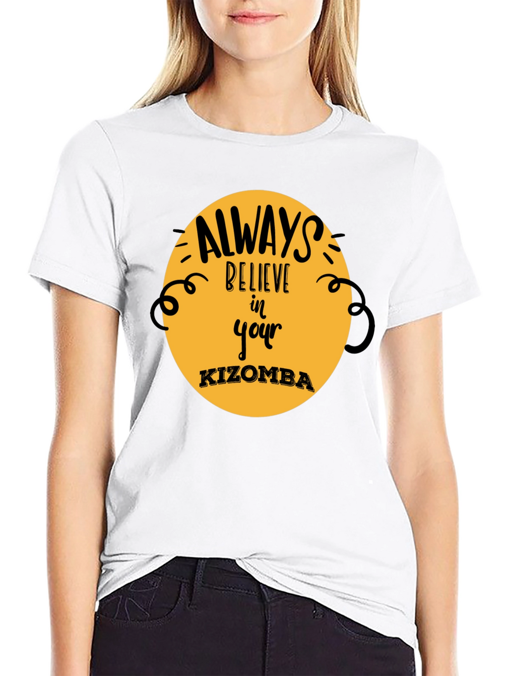 Believe in Your Kizomba Black T-Shirt