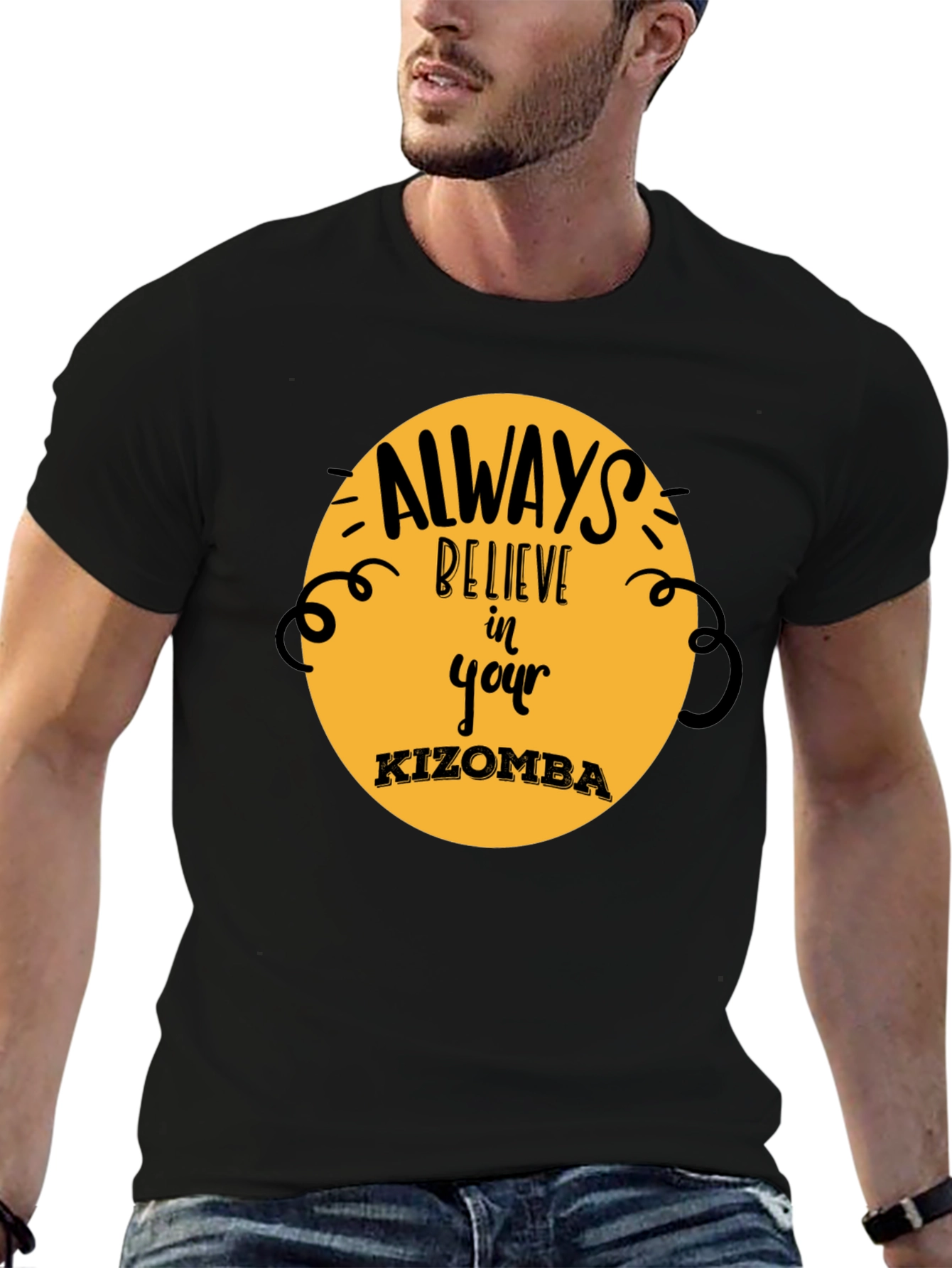 Believe in Your Kizomba Black T-Shirt