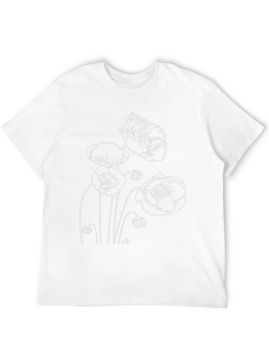 Poppy Graphic Black T-Shirt | Unisex Fashion Tee