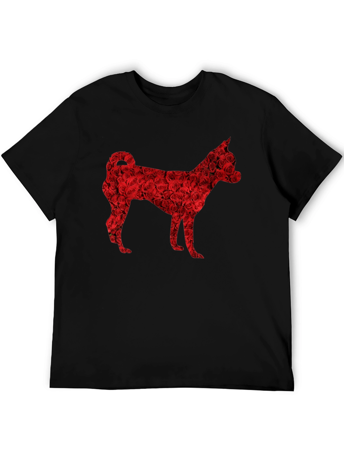 Floral Dog T-Shirt - Unique Rose Design