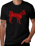 Floral Dog T-Shirt - Unique Rose Design