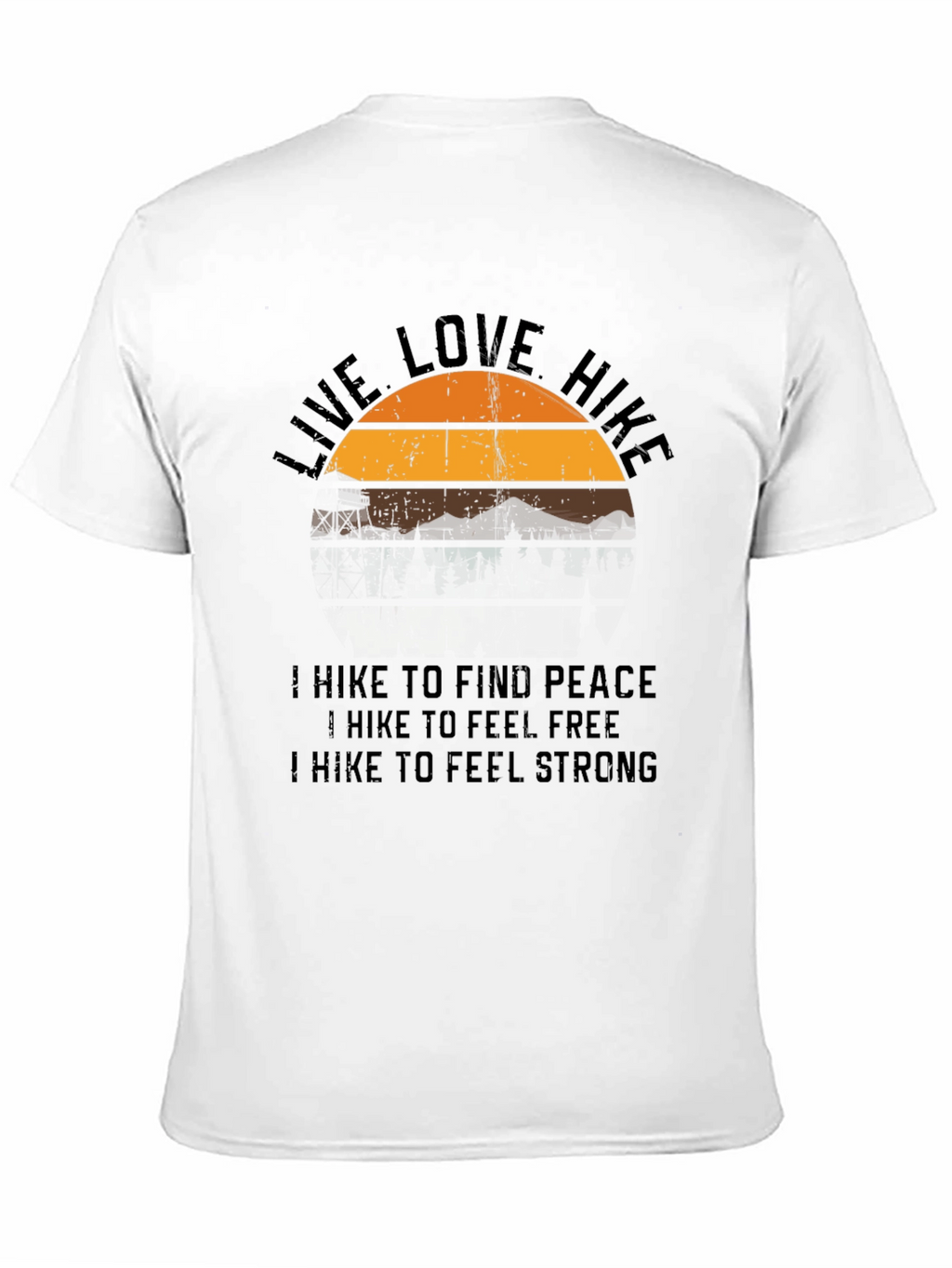 Live Love Hike Graphic Tee - Nature Lover Shirt