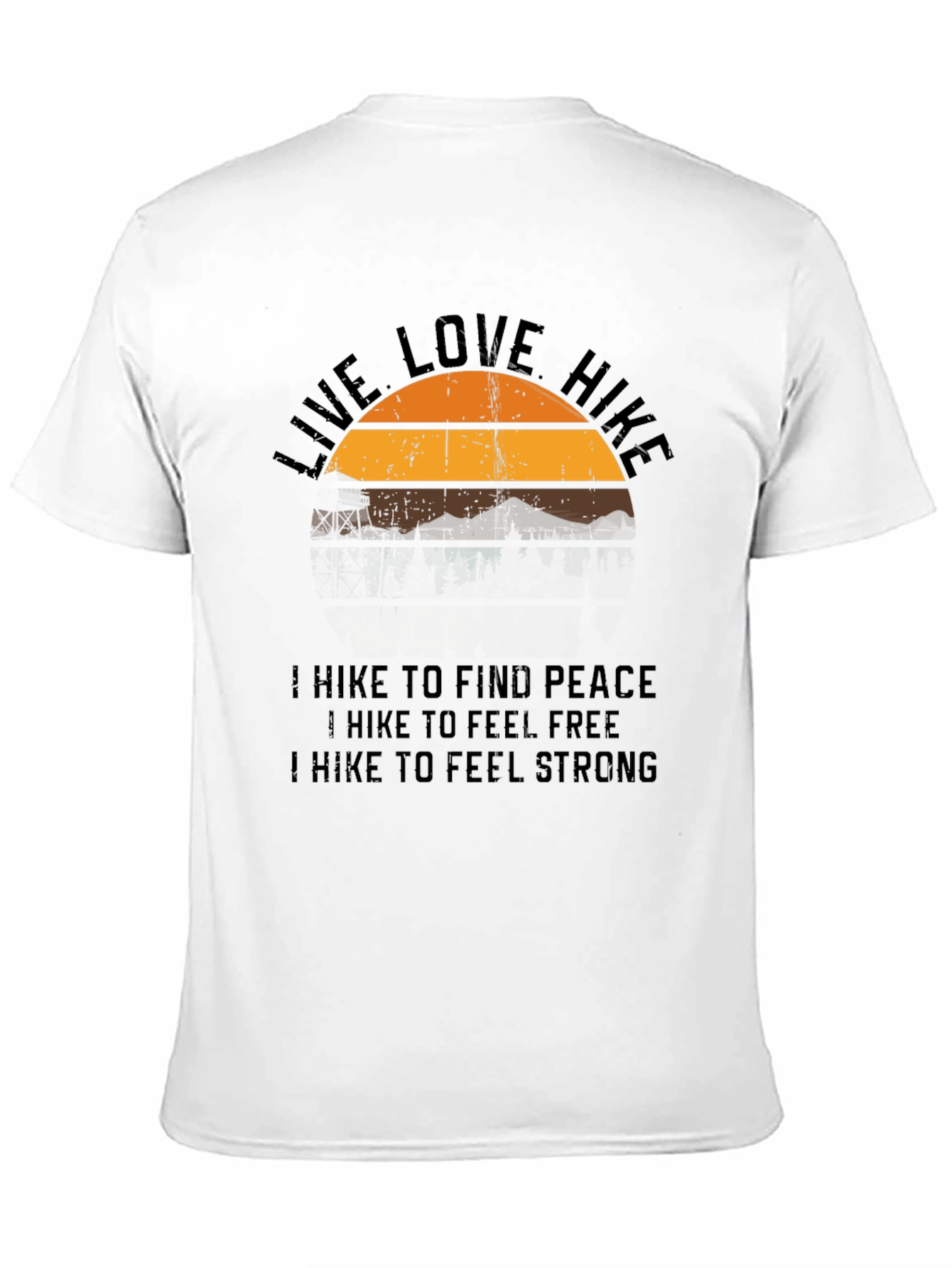 Live Love Hike Graphic Tee - Nature Lover Shirt