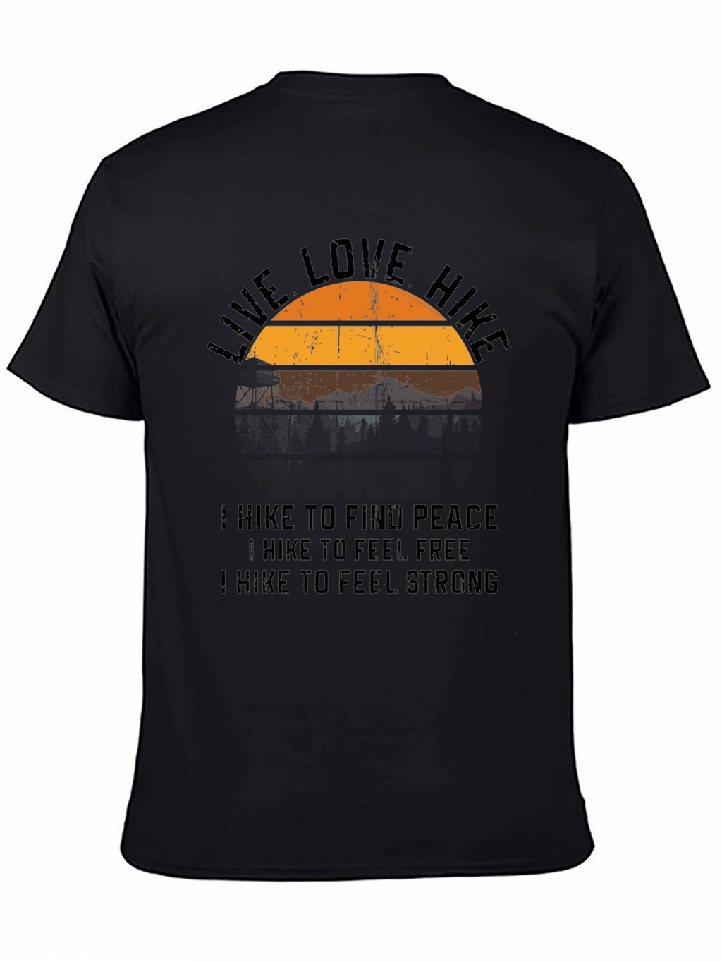 Live Love Hike Graphic Tee - Nature Lover Shirt